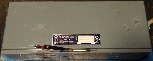 SQUARE D QMB-364-MW FUSIBLE PANEL SWITCH - 600VAC, 200A, 3-POLE