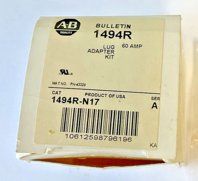 ALLEN BRADLEY 1494R-N17 LUG ADAPTER KIT SER.A
