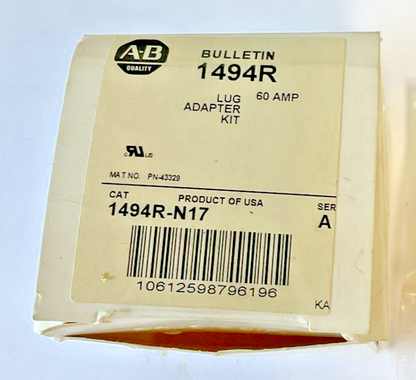 ALLEN BRADLEY 1494R-N17 LUG ADAPTER KIT SER.A