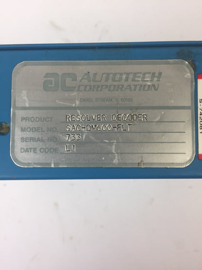 AUTOTECH CORPORATION SAC-SM600-FLT RESOLVER DECODER