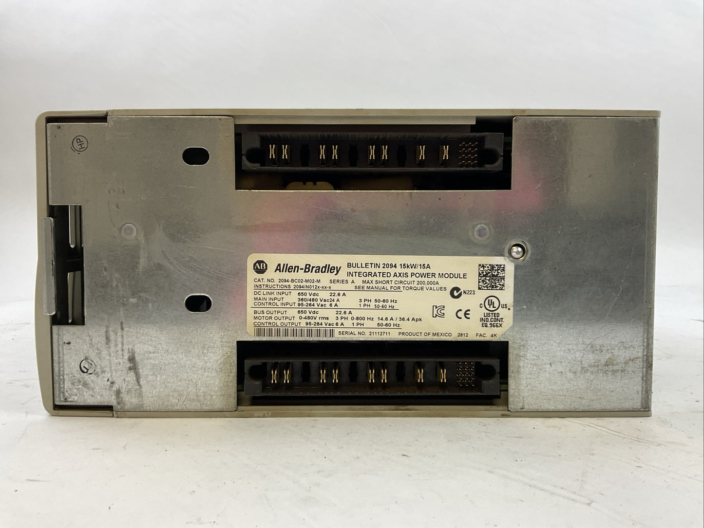 ALLEN BRADLEY 2094-BC02-M02-M INTERGRATED AXIS POWER MODULE 2094-EN02D-M01-S0