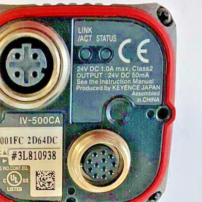 KEYENCE IV-500CA VISION SENSOR 24VDC1.0A CLASS2 *NO LENS COVER*