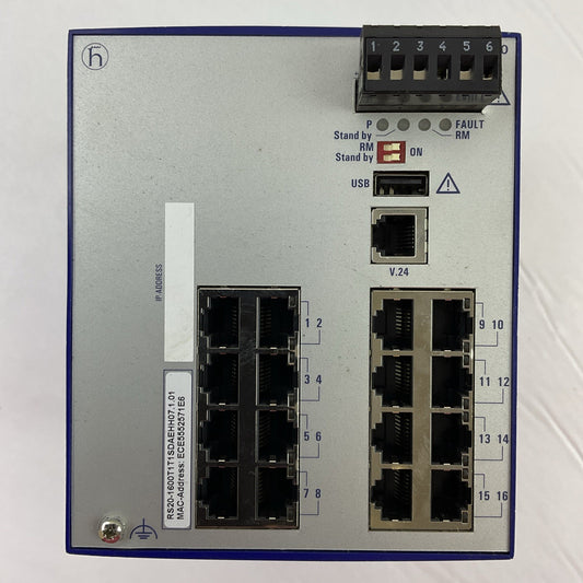 HIRSCHMANN RS20-1600T1T1SDAEHH07.1.01 ETHERNET RAIL SWITCH