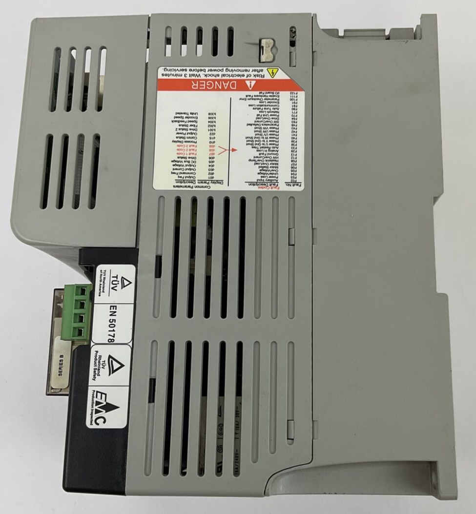 ALLEN BRADLEY 22D-D2P3N104 POWERFLEX 40P 3PHASE 3.2A FRN:2.01  SER.A 1HP