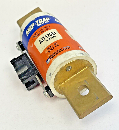 FERRAZ SHAWMUT -AJT175EI - AMP-TRAP,DUAL-ELEMENT,TIME-DELAY 175A, 600VAC, 500VDC
