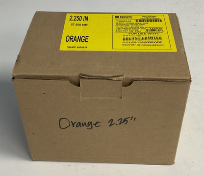 BRADY B30C-2250-595-OR INDOOR/OUTDOOR ORANGE VINYL 2.25"