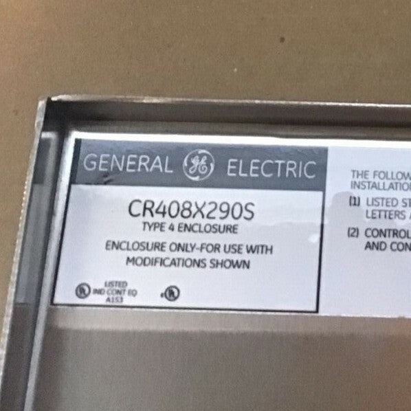 GENERAL ELECTRIC CR408X290S ENCLOSURE TYPE 4