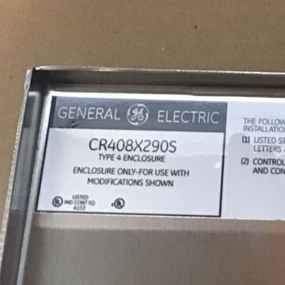 GENERAL ELECTRIC CR408X290S ENCLOSURE TYPE 4