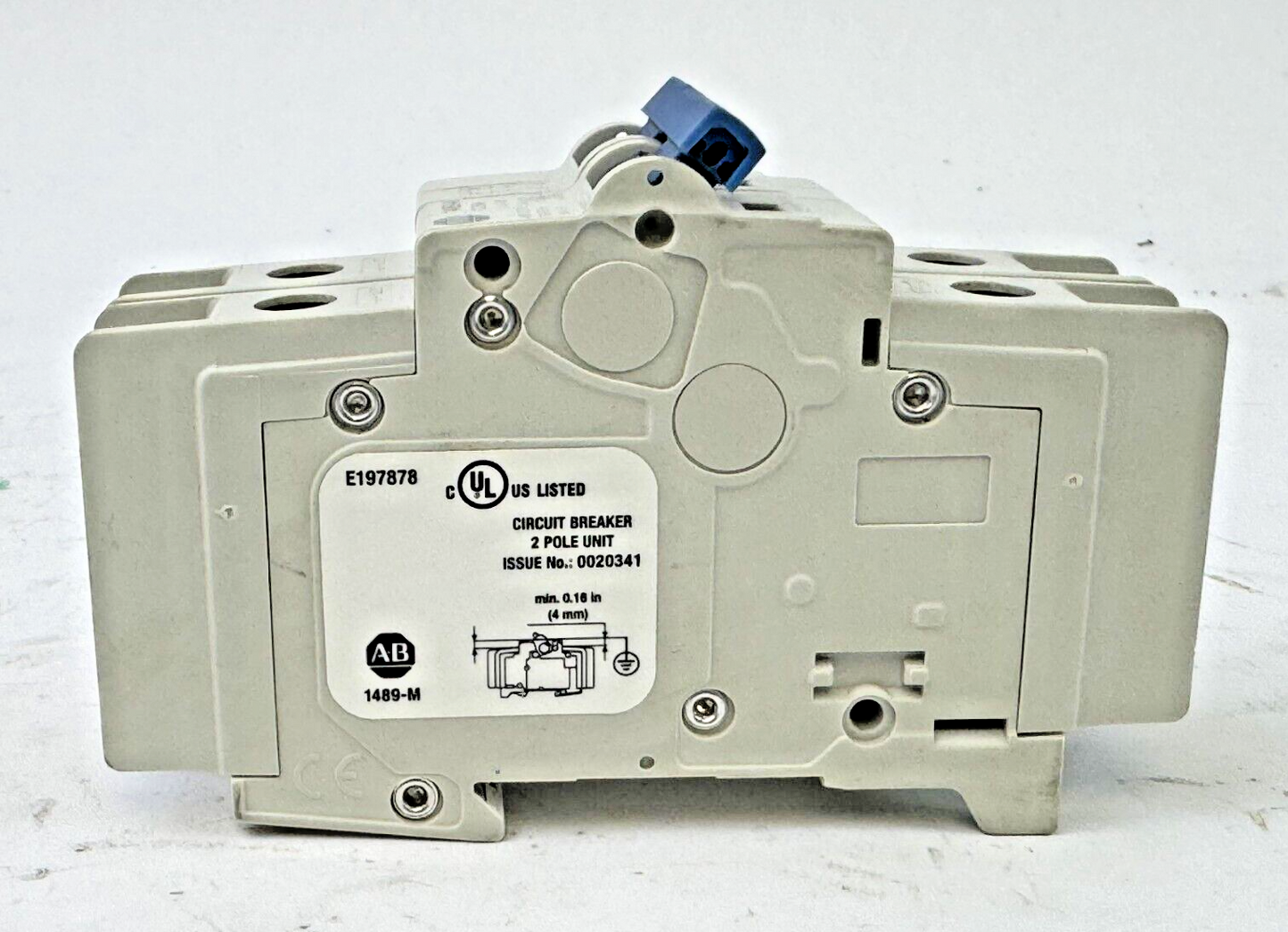 ALLEN-BRADLEY - 1489-M2C050 SER. D - MINIATURE CIRCUIT BREAKER - 2 POLE, 5A,