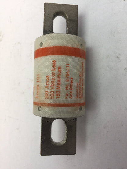 GOULD SHAWMUT AMPTRAP A50P300 FUSE 300 AMP 500 VAC