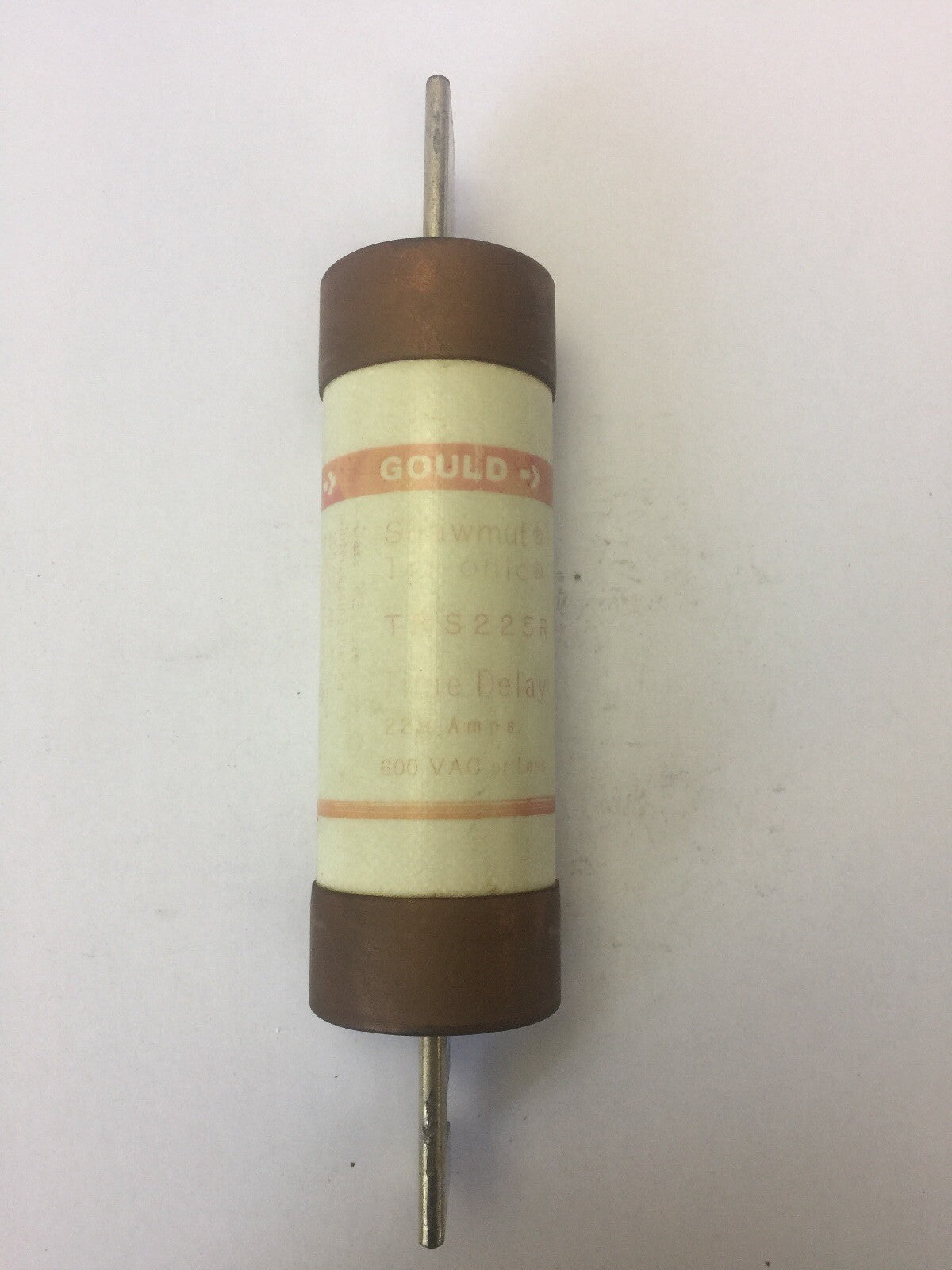 GOULD SHAWMUT TRI-ONIC TRS225R TIME DELAY FUSE 225AMPS 600VAC CLASS (LOT OF 3)
