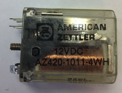 AMERICAN ZETTLER AZ420-1011-4WH 12VDC RELAY***LOTOF13****