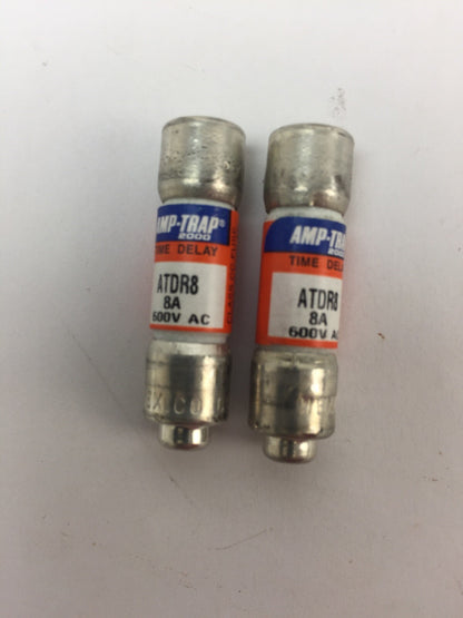 FERRAZ SHAWMUT USCC2 FUSE HOLDER 600V 30A WITH ATDR8 FUSES 8A 600VAC