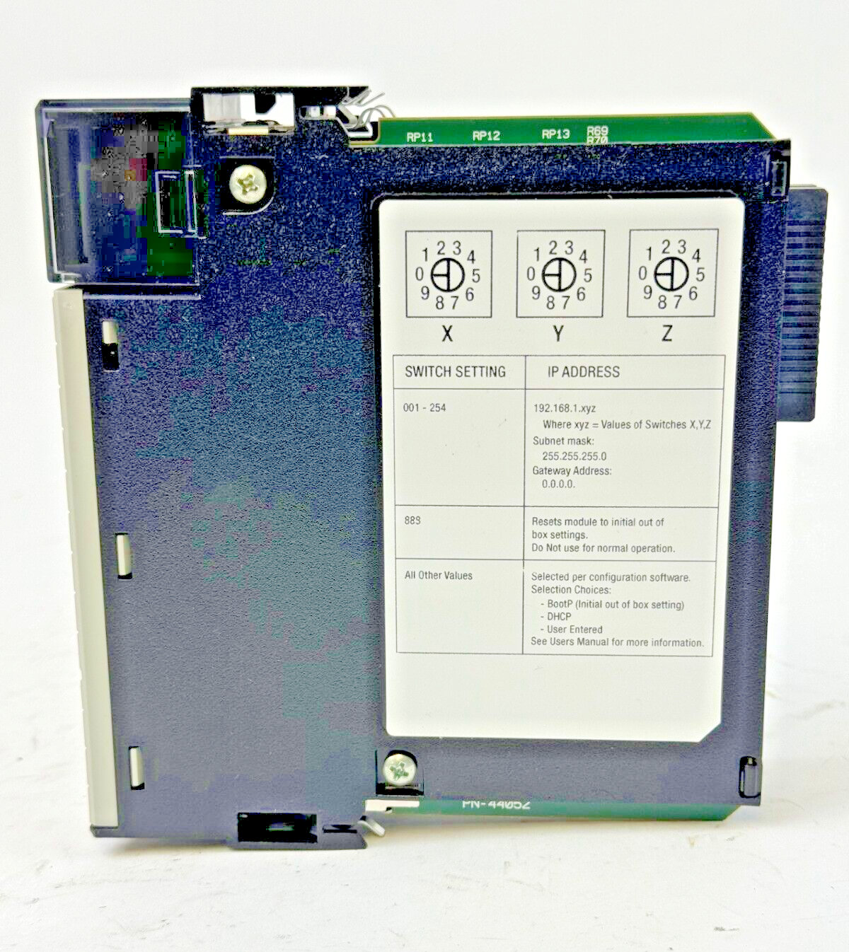 ALLEN-BRADLEY -  1756-EN3TR SER. A FW: 4.004 - CONTROL LOGIX ETHERNET MOTION MOD