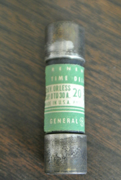 GENERAL ELECTRIC GF1A20 RENEWABLE FUSE / 20A / 250V / NEW SURPLUS / EACH