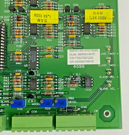 RAPISTAN F002700123 SERVO INTERFACE