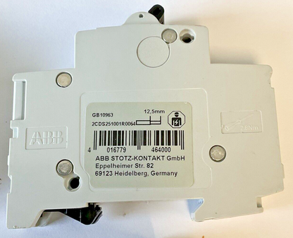 ABB 2CDS251001R0201,2CDS251001R0044,2CDS25106,2CDS25100 CIRCUIT BREAKER 230/400V
