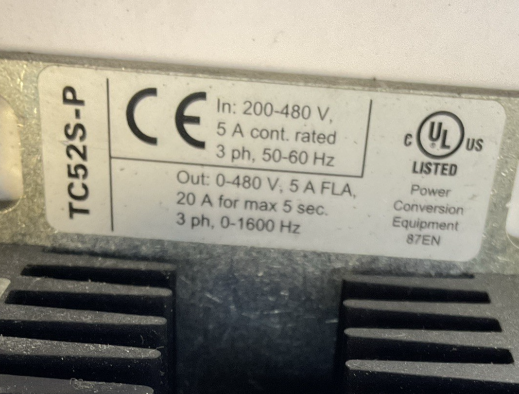 ATLAS COPCO TC52S-P ASSEMBLY SYSTEMS CONTROLLER 480V 3PH 5A 50-60HZ