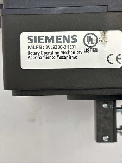 SIEMENS 3VL1110-2KE30-0AA0 CIRCUIT BREAKER 100A 600Y/347VAC 250VDC 3VL9300-3HE01