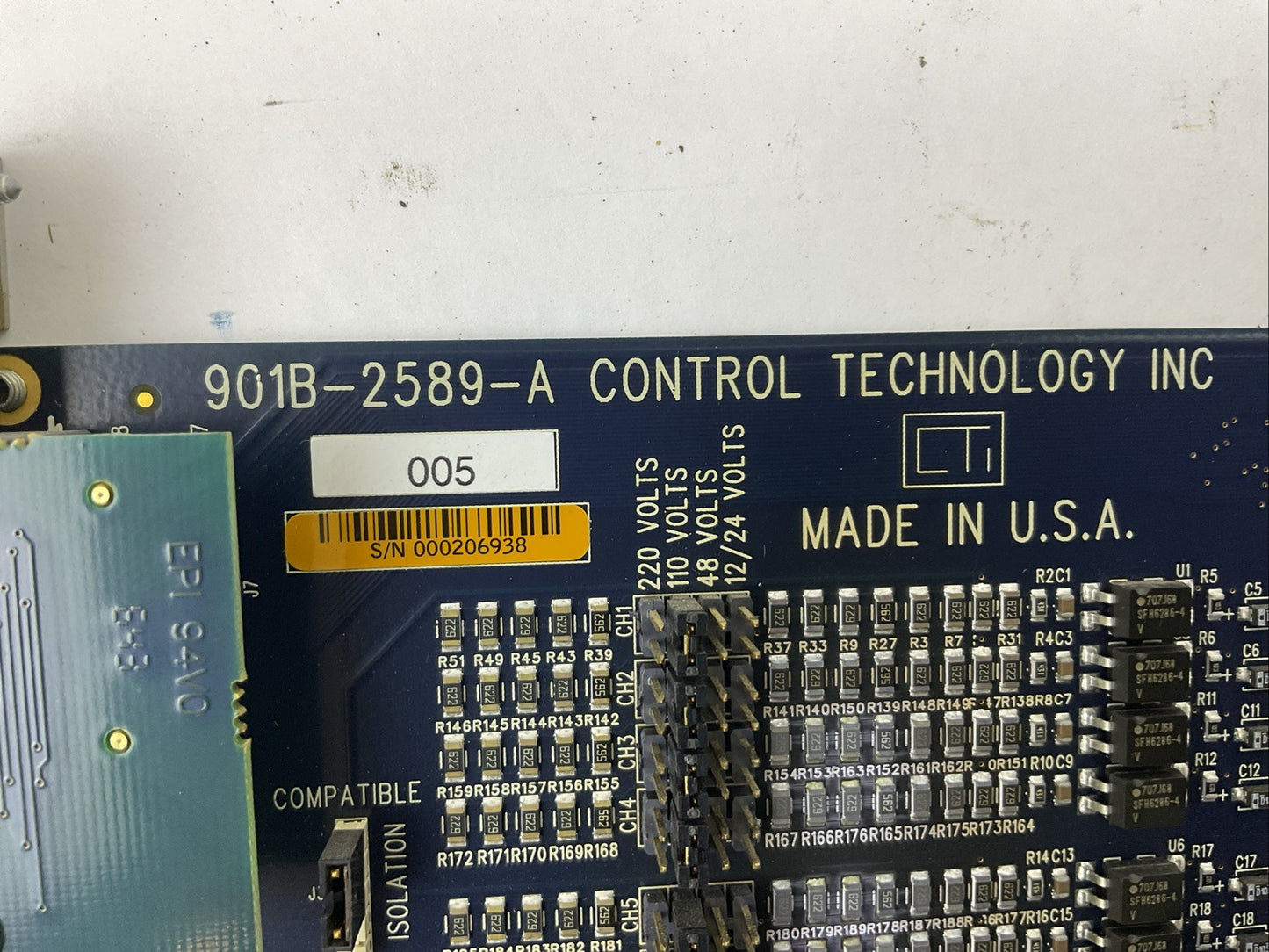 CONTROL TECHNOLOGY INC 901B-2589-A UNIVERSAL DIGITAL INPUT 8/16/32PT