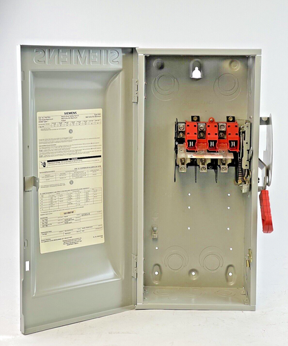 SIEMENS HNF363 ENCLOSED SWITCH 3P 100A 600VAC/VDC