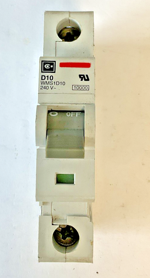 CUTLER HAMMER WMS1D10 CIRCUIT BREAKER 240VAC D10 ***LOTOF2***