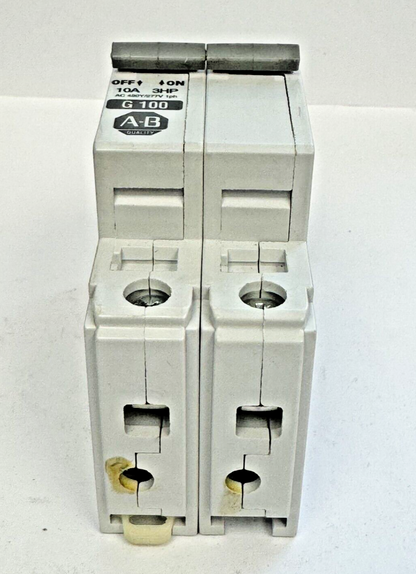 ALLEN-BRADLEY - 1492-CB2-G100 SER. C - MOTOR CONT. - 2P, 10 A, 277 V, 3 HP, 1 PH