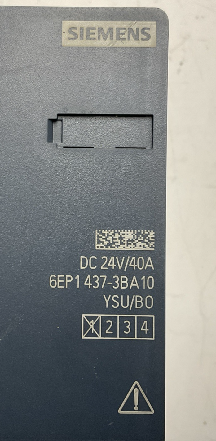 SIEMENS 6EP1437-3BA10 POWER SUPPLY SITOP PSU300M 24VDC 40A