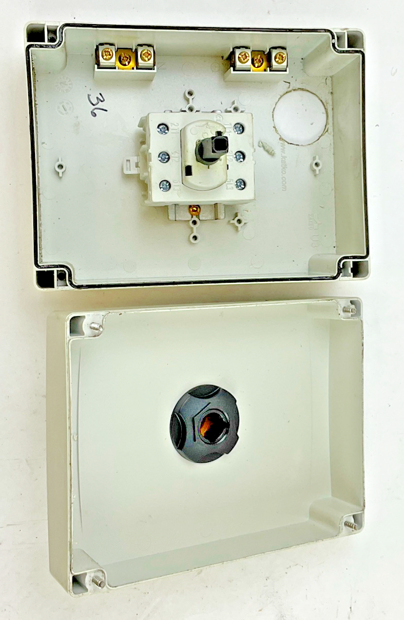 KATKO KEM 340UL Y/R MANUAL MOTOR CONTROLLER 600VAC 40A TYPE 4X