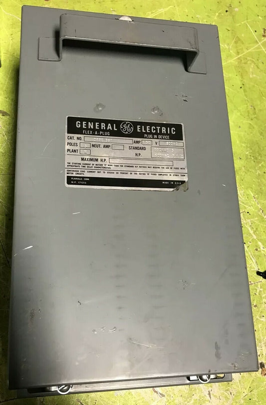 GE DFPC361 FLEX-A-PLUG PLUG-IN DEVICE / BUS PLUG 30A 600VAC 3-POLE