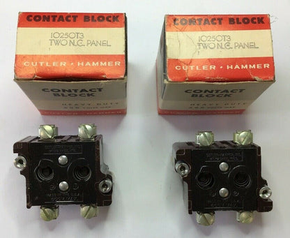 CUTLER HAMMER 10250T3 CONTACT BLOCK 600V  ***LOTOF2***
