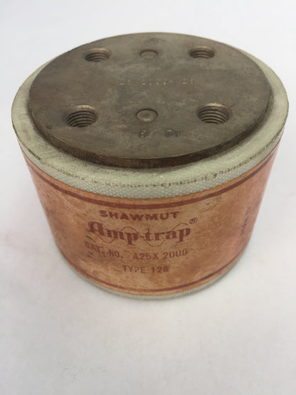 SHAWMUT AMPTRAP A25X2000-128 FUSE 2000AMP 250 VOLTS TYPE 128