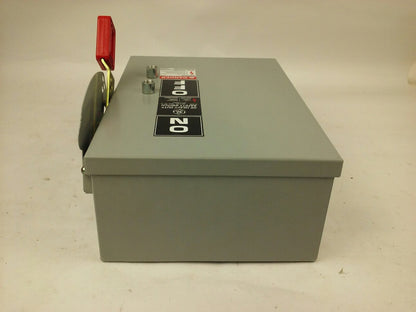 GE THN2261JDC H.D. SAFETY SWITCH 30A,600/250VDC, MODEL 10, TYPE 1,5,12 ENCLOSURE