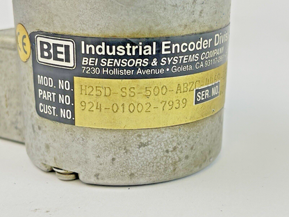 BEI - H25D-SS-500-ABZC-4469-LED-SM18-S - ENCODER - 5-24 VDC - 924-01002-7939