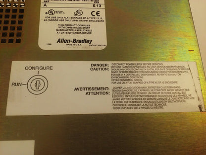 ALLEN BRADLEY 2711E-T10C6 SER. C REV. A  PANELVIEW 1000E TERMINAL FRN 5.13