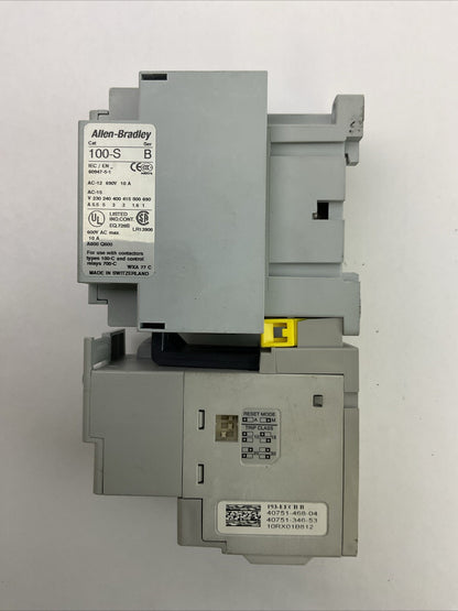 ALLEN BRADLEY STARTER 100-C16*10 SER B CONTACTOR COIL 120V+193-EECB SER B RELAY
