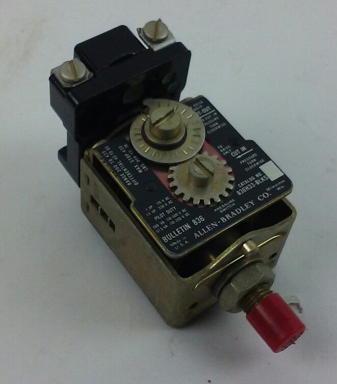ALLEN BRADLEY 836-H33-BLKS Ser. A PRESSURE SWITCH (GREAT CONDITION)
