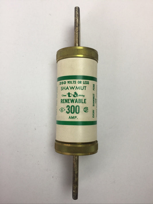 SHAWMUT RF300 TIME DELAY RENEWABLE FUSE 300AMP 250V
