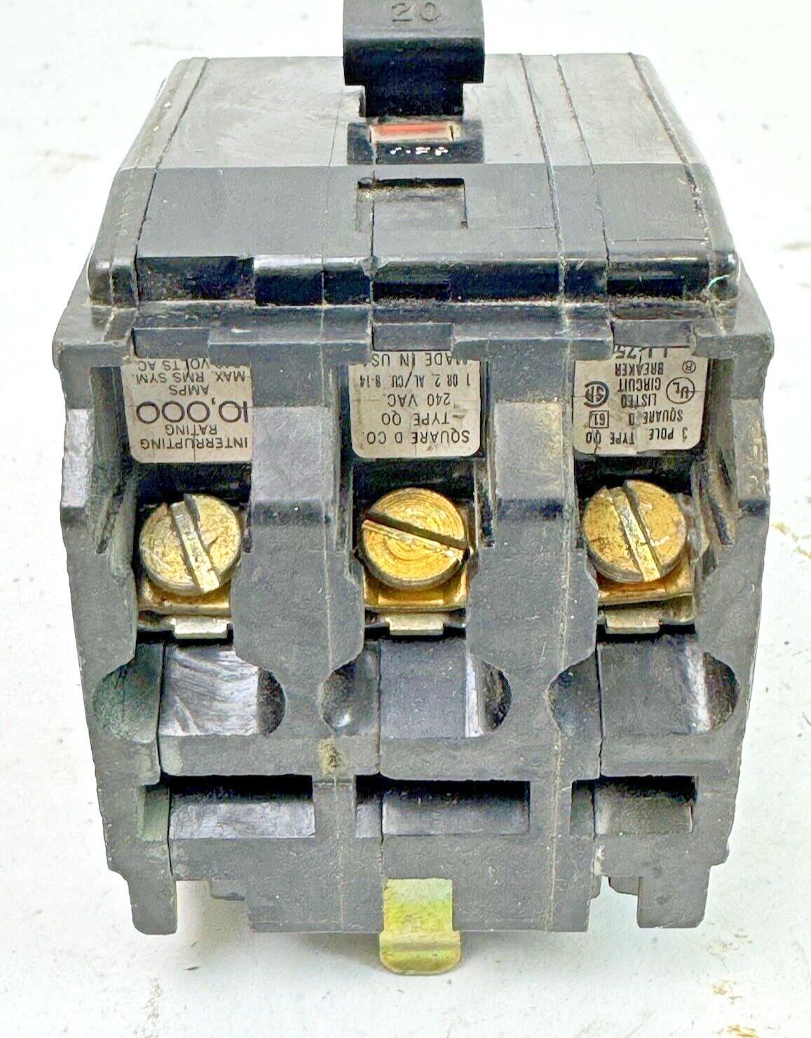 SQUARE D - QO320 - STAB CIRCUIT BREAKER  - 20A/3 POLE/240VAC
