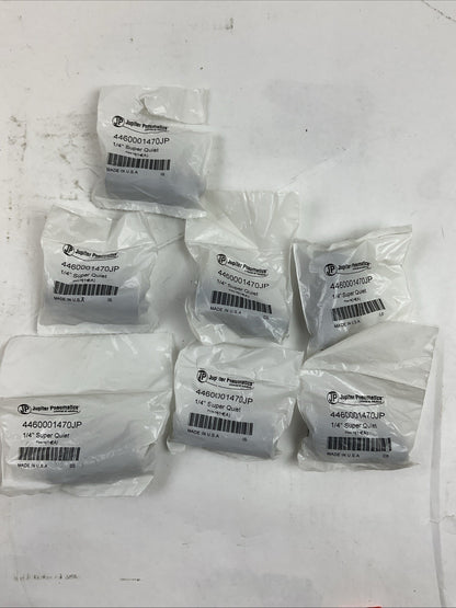 JUPITER PNEUMATICS 4460001470JP MUFFLER 1/4" SUPER QUIET (LOT OF 7)