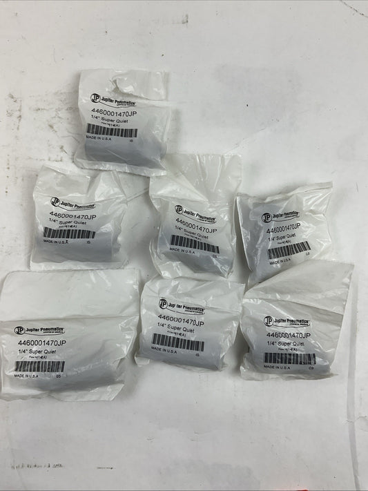 JUPITER PNEUMATICS 4460001470JP MUFFLER 1/4" SUPER QUIET (LOT OF 7)