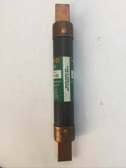 BRUSH KOS100 CLASS K5 ONE TIME FUSE 100AMP 600VAC