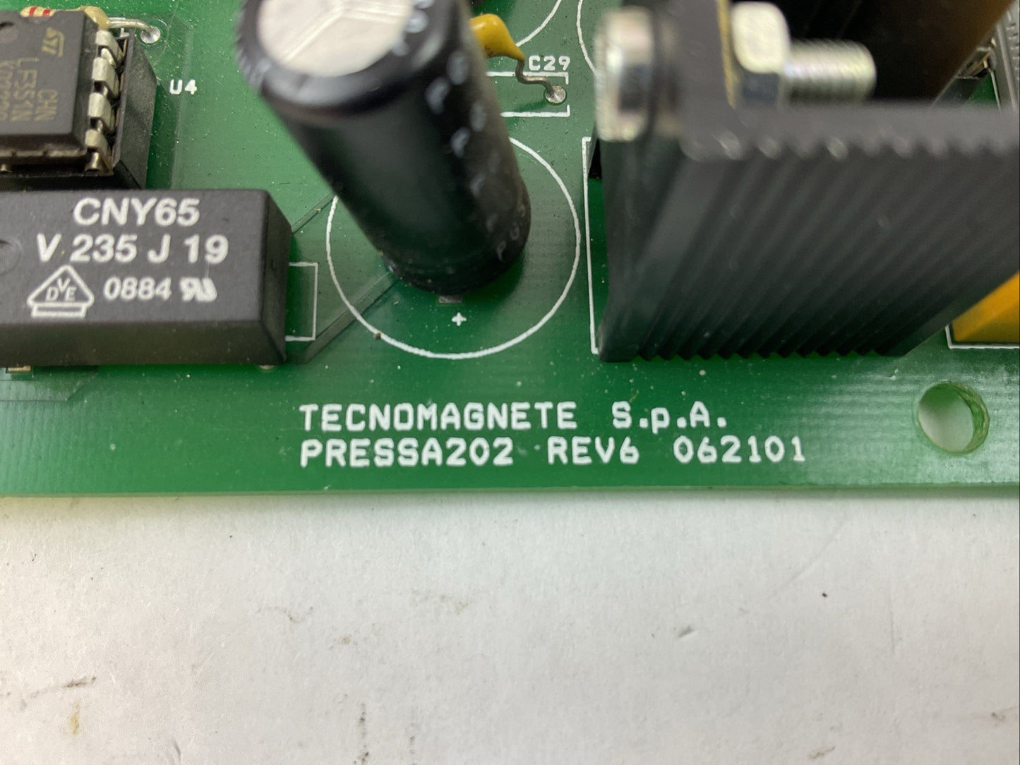 TECNOMAGNETE S.P.A. PRESSA202 REV 6 062101 CIRCUIT BOARD