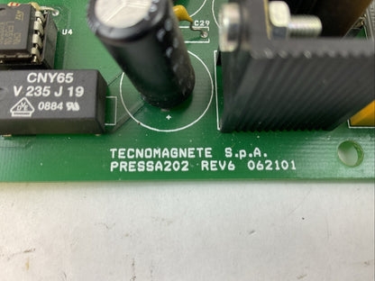 TECNOMAGNETE S.P.A. PRESSA202 REV 6 062101 CIRCUIT BOARD