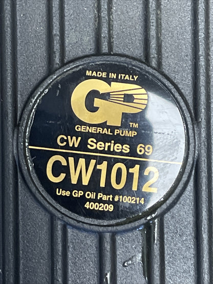 GENERAL PUMP CW1012 CW SERIES 69 USE GP OIL PART #100214 400209