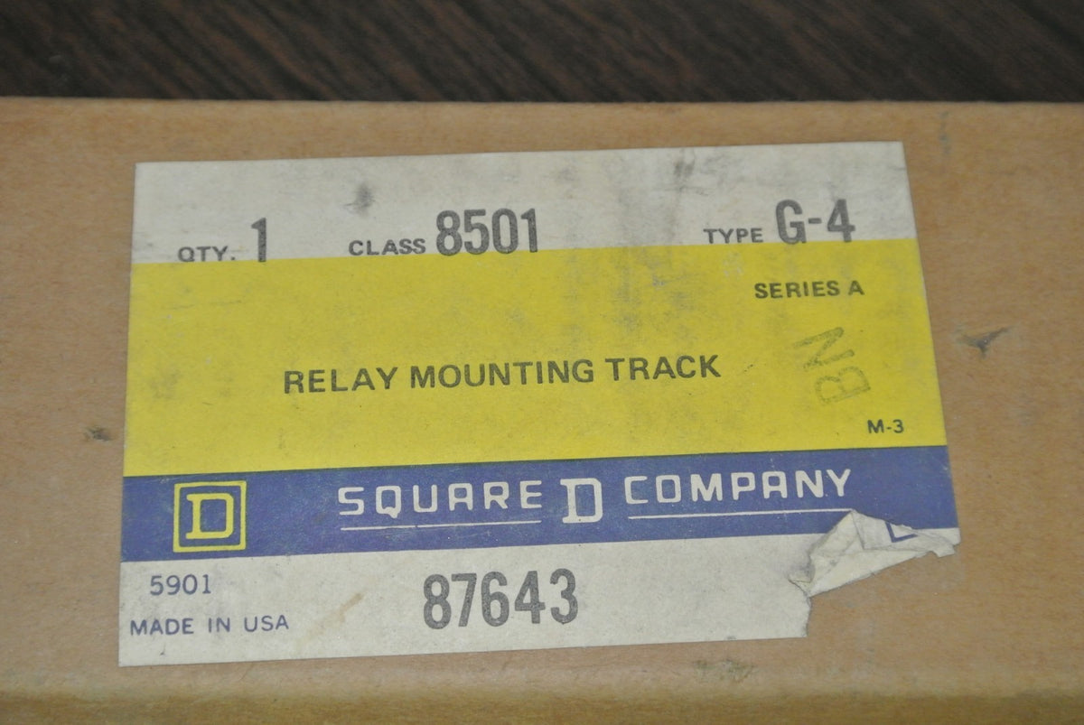 SQUARE D 8501 G-4, Ser. A - RELAY MOUNTING TRACK - NEW SURPLUS