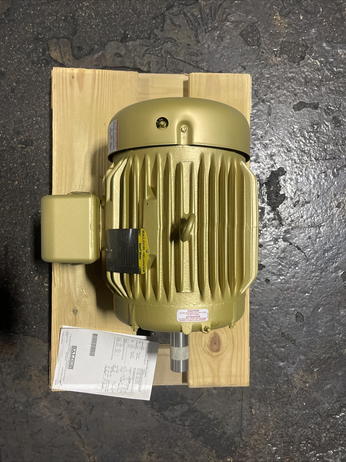 BALDOR EM3770T SUPER E MOTOR 7.5HP 1770RPM 3PH 230/460V 19/9.5A