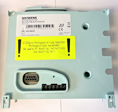 SIEMENS 3RK1922-2BA00 BACKPLANE BUS MODULE
