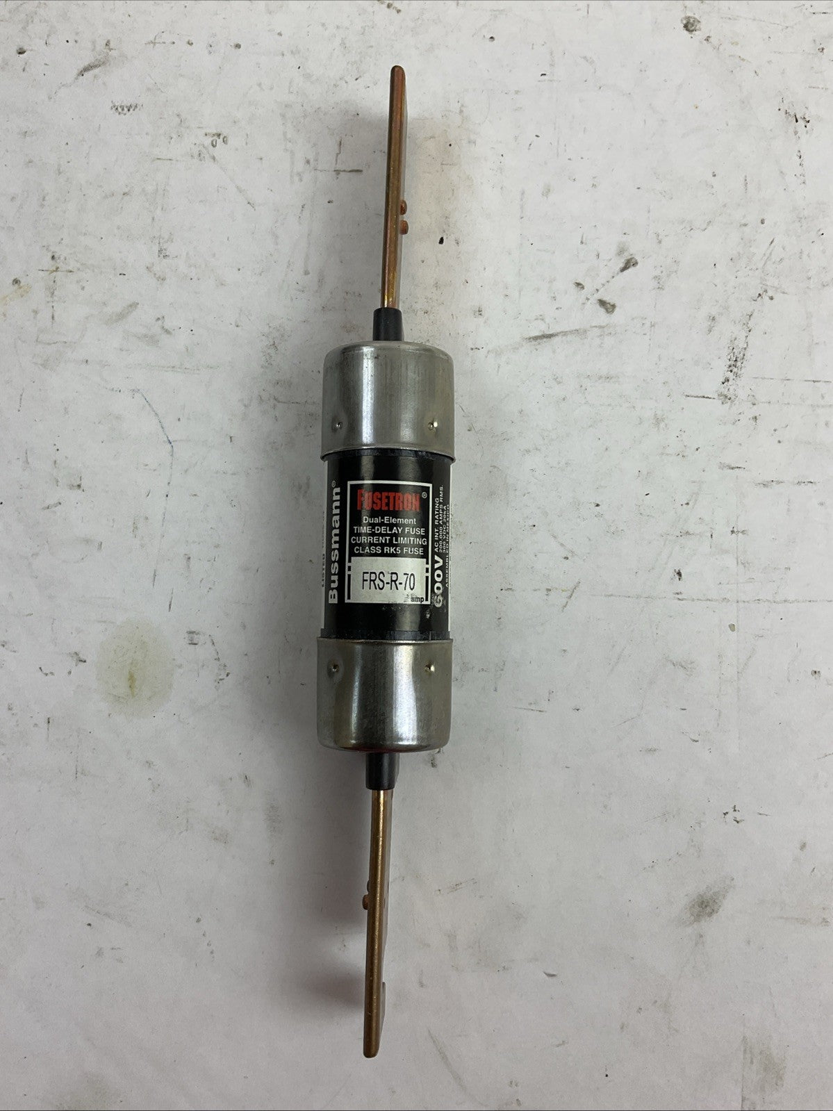 FUSETRON FRS-R-70 600VAC 300VDC 70 AMP TIME DELAY DUAL ELEMENT CLASS RK5 FUSE