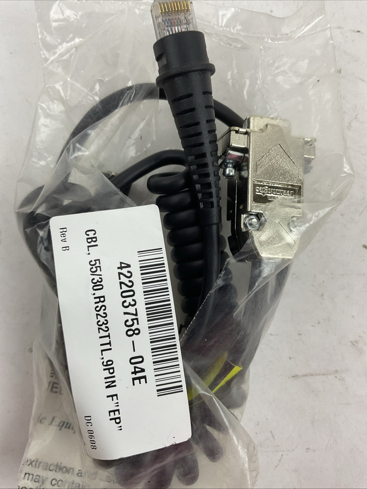 HONEYWELL 42203758-04E SCANNER CABLE (LOT OF 2)